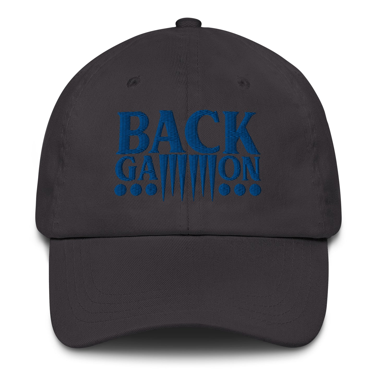 Backgammon Dad Hat (blue embroidery)