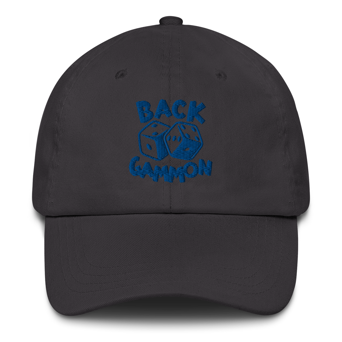 Backgammon Dad Hat (blue embroidery)