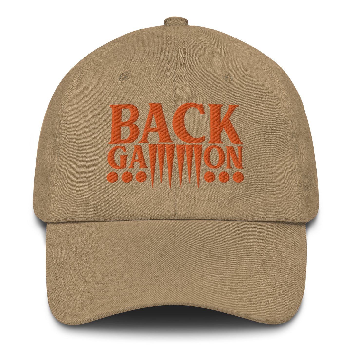 Backgammon Dad Hat (orange embroidery)