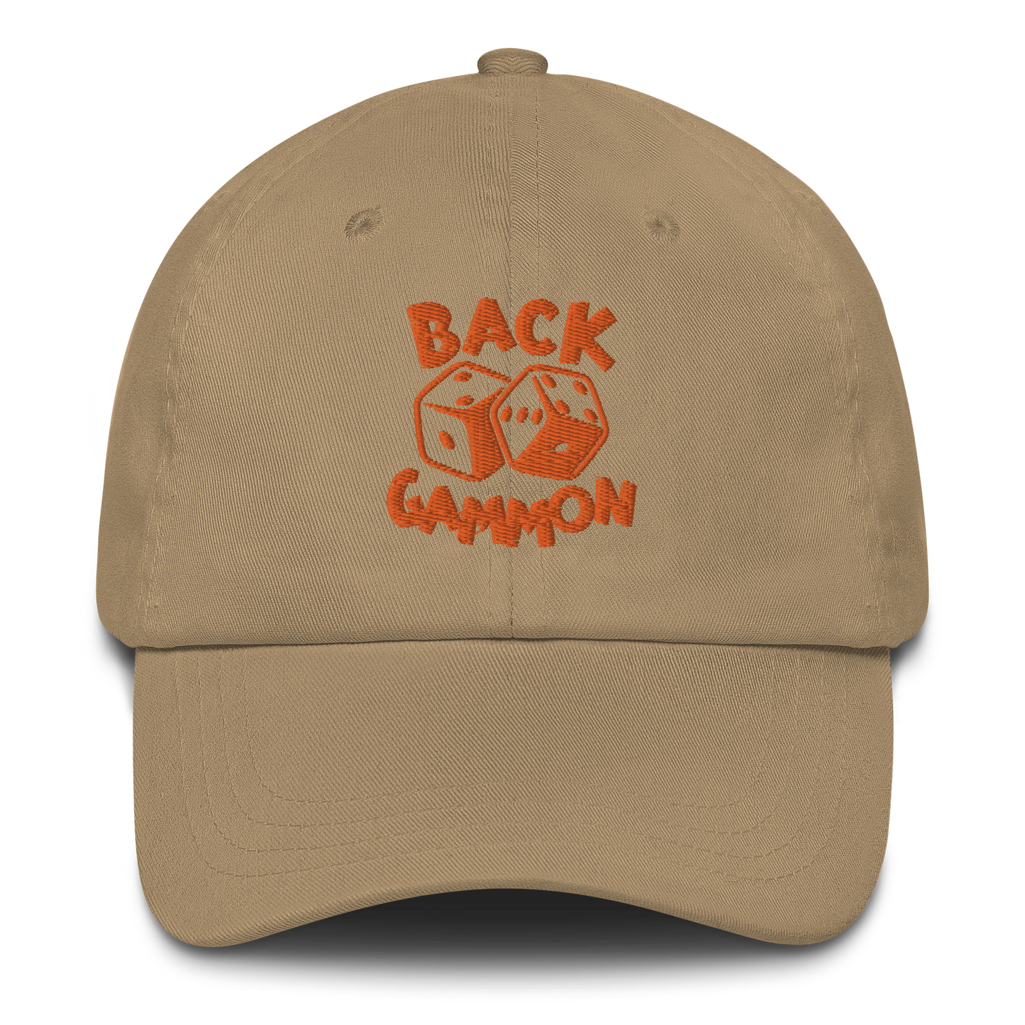 Backgammon Dad Hat (orange embroidery)