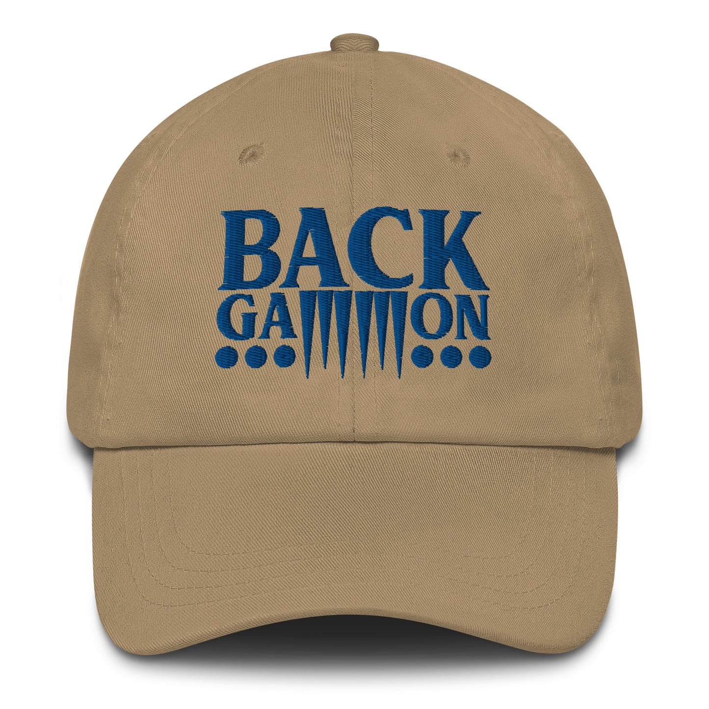 Backgammon Dad Hat (blue embroidery)