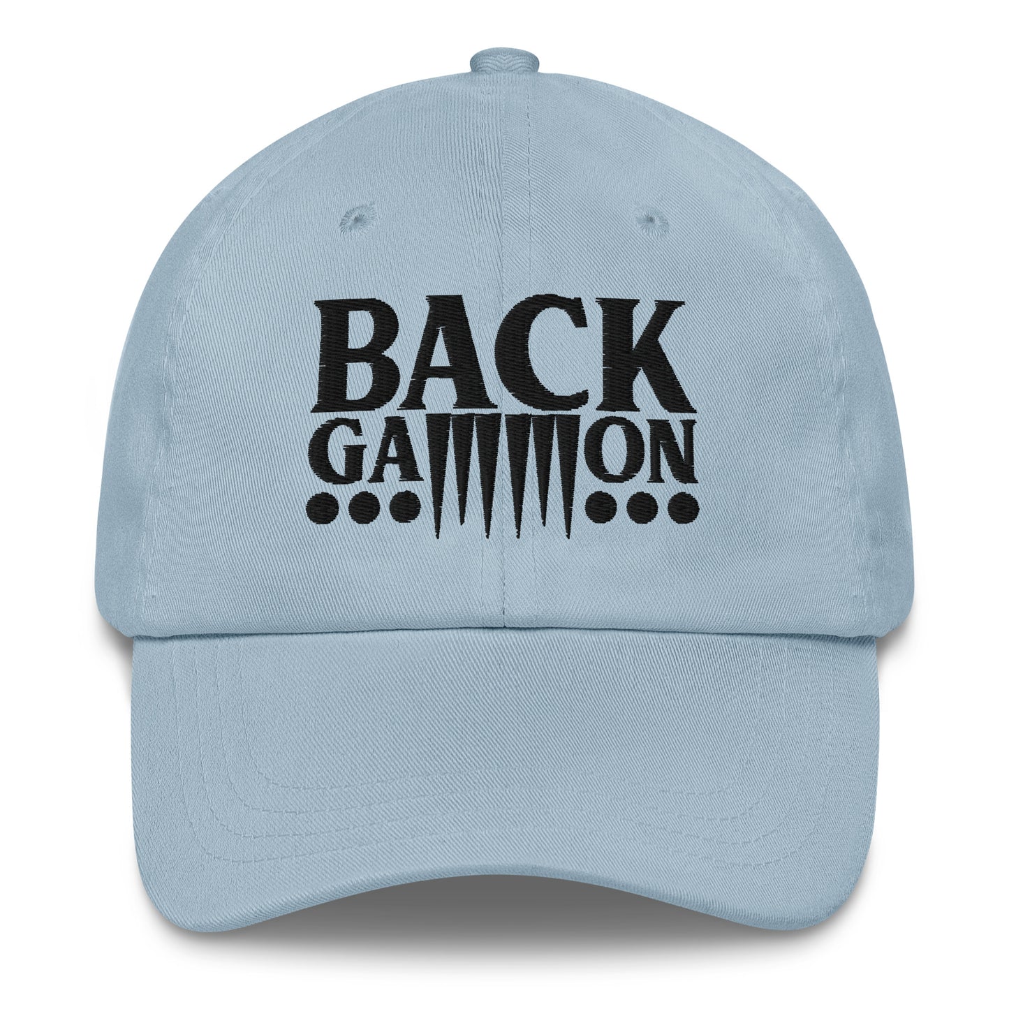 Backgammon Dad Hat (black embroidery)