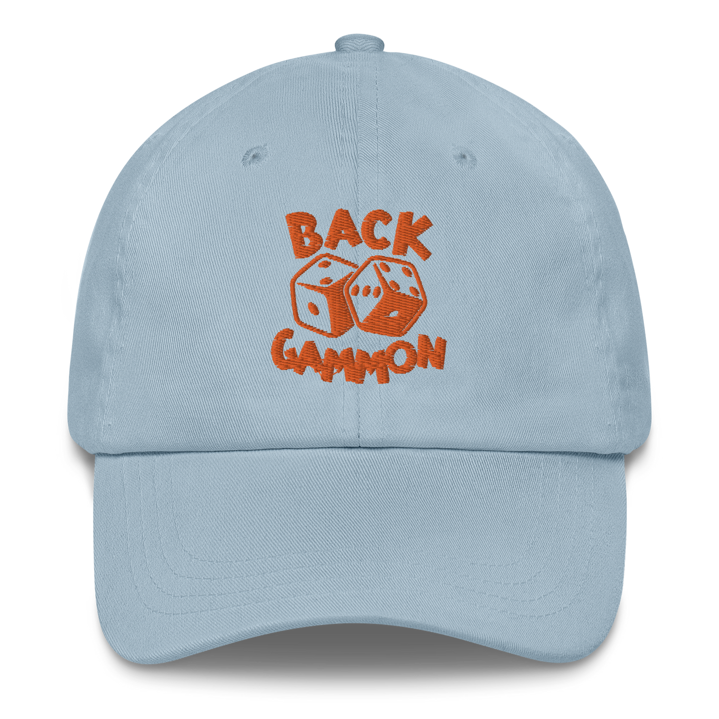 Backgammon Dad Hat (orange embroidery)