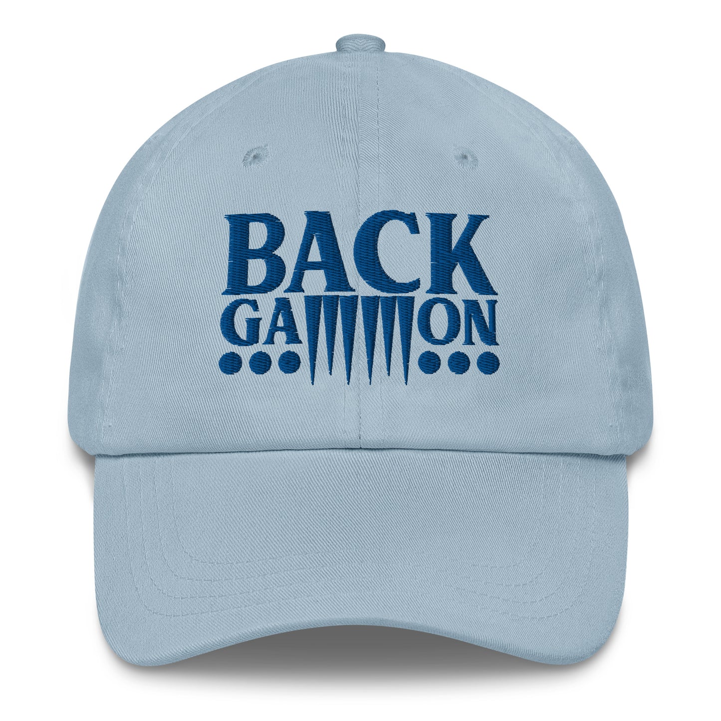 Backgammon Dad Hat (blue embroidery)