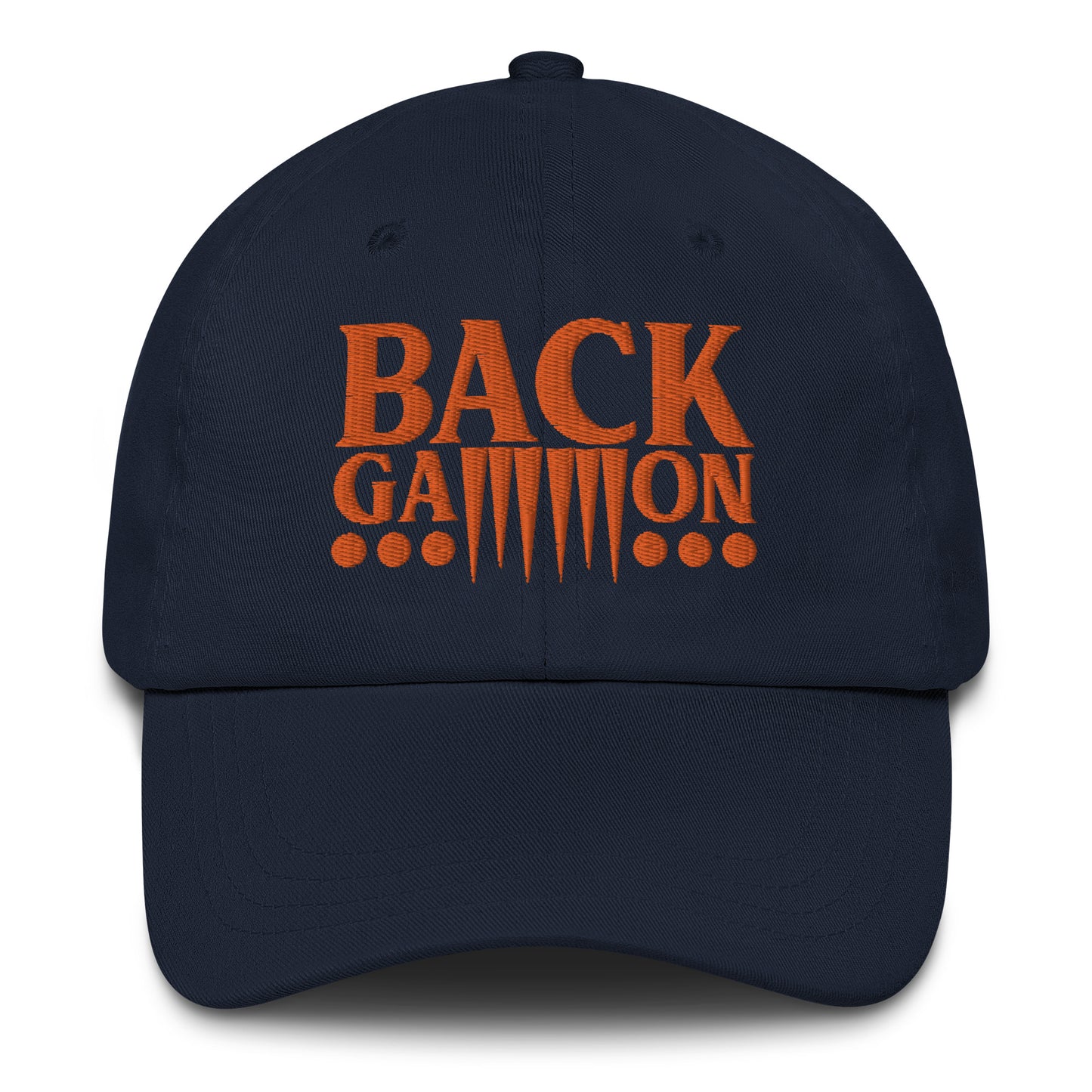 Backgammon Dad Hat (orange embroidery)