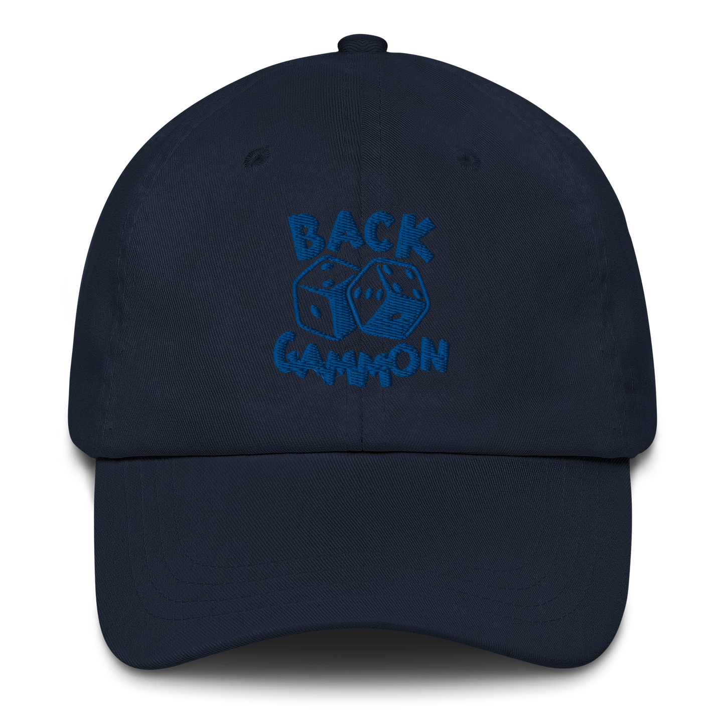 Backgammon Dad Hat (blue embroidery)