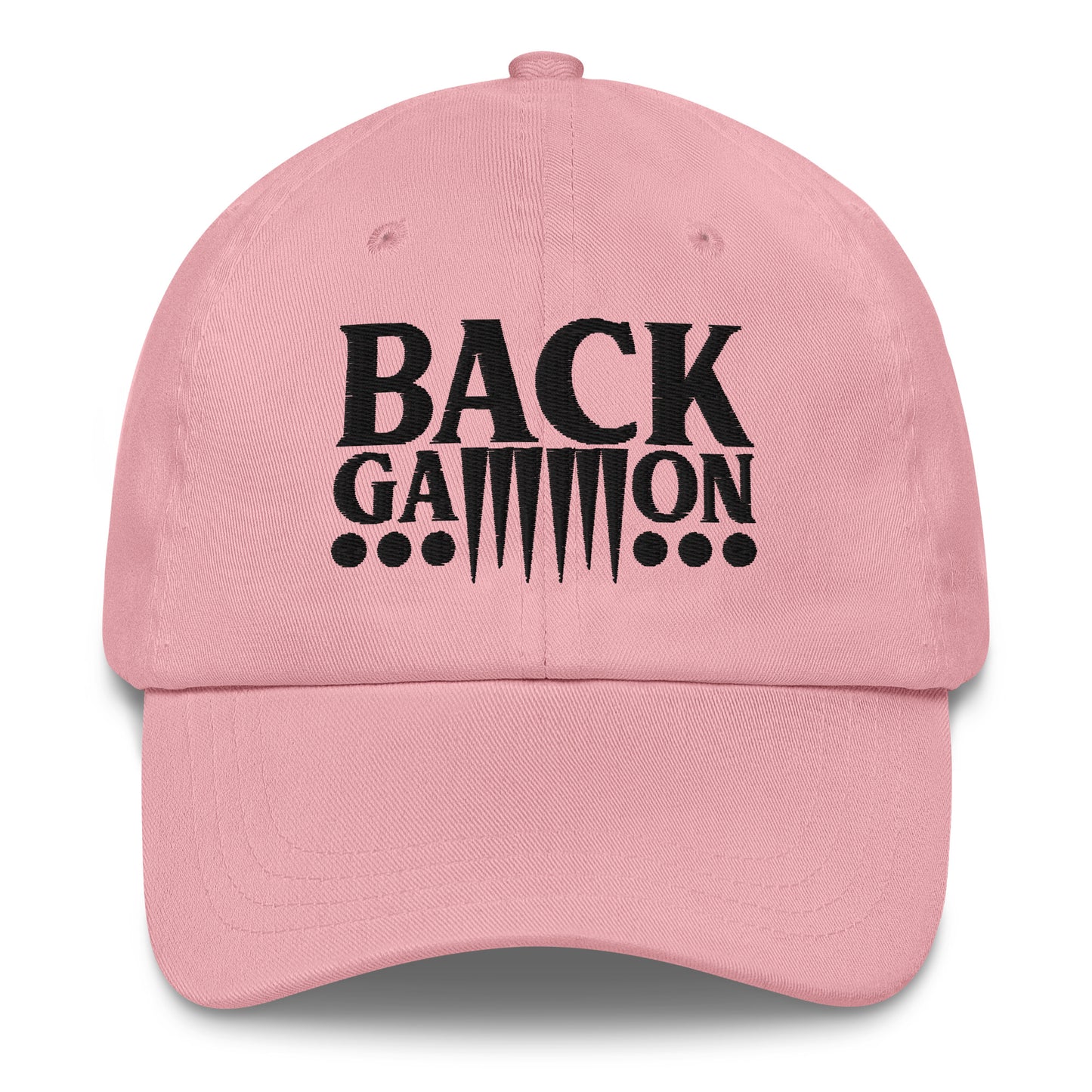 Backgammon Dad Hat (black embroidery)