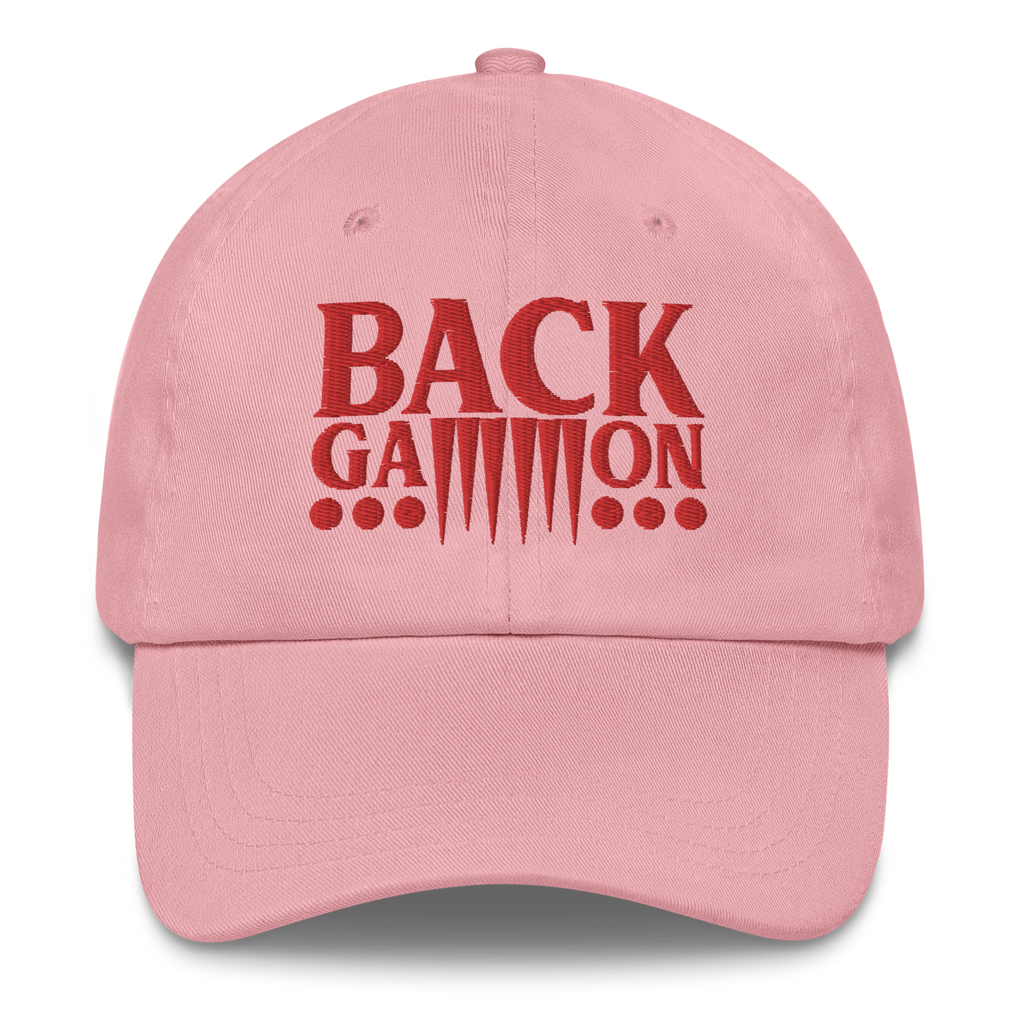 Backgammon Dad Hat (red embroidery)