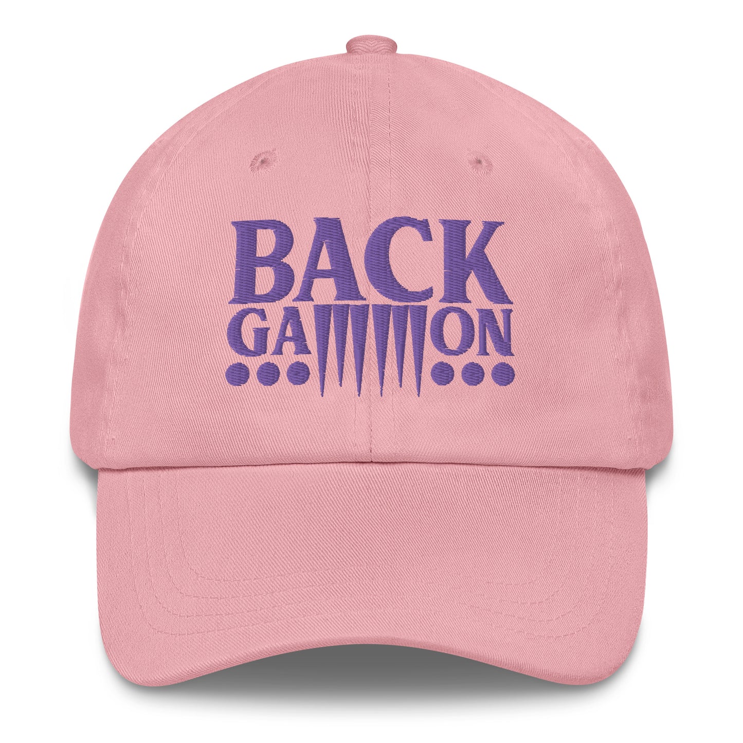 Backgammon Dad Hat (purple embroidery)