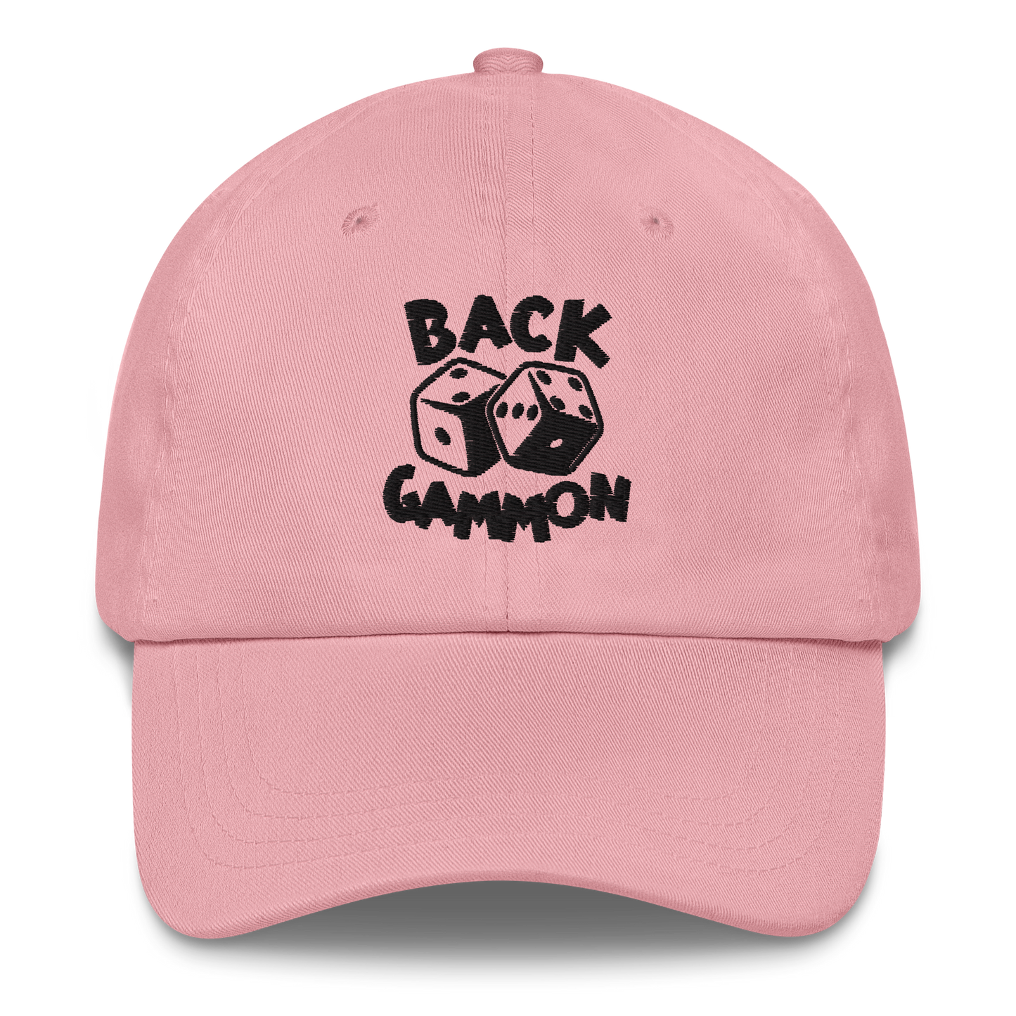 Backgammon Dad Hat (black embroidery)