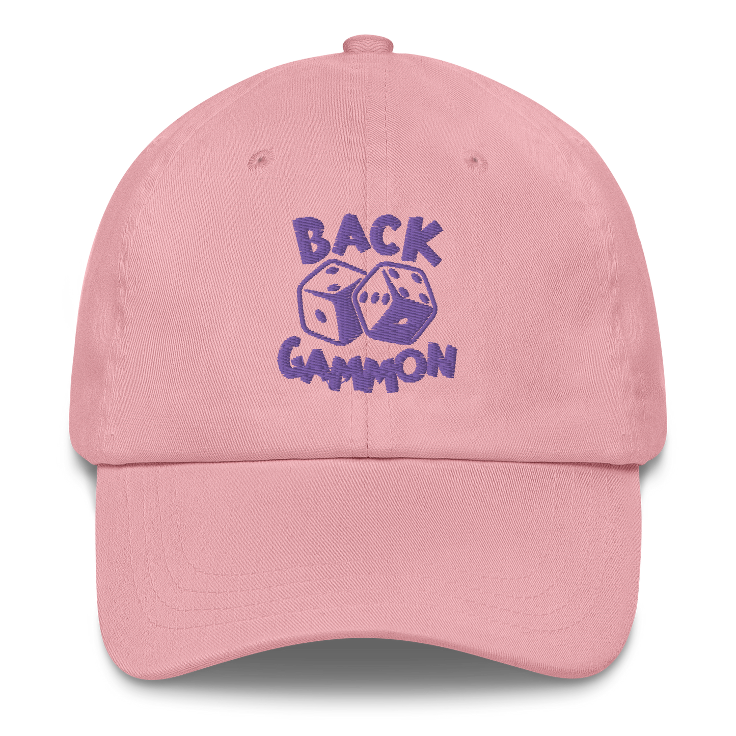 Backgammon Dad Hat (purple embroidery)