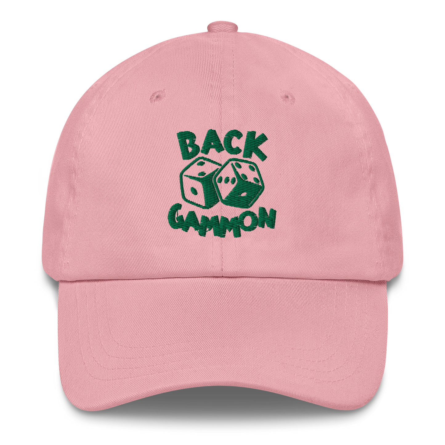 Backgammon Dad Hat (green embroidery)