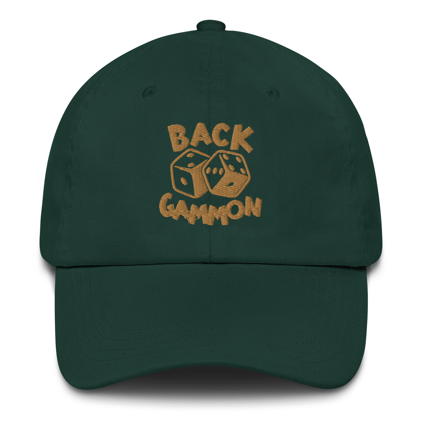 Backgammon Dad Hat (gold embroidery)