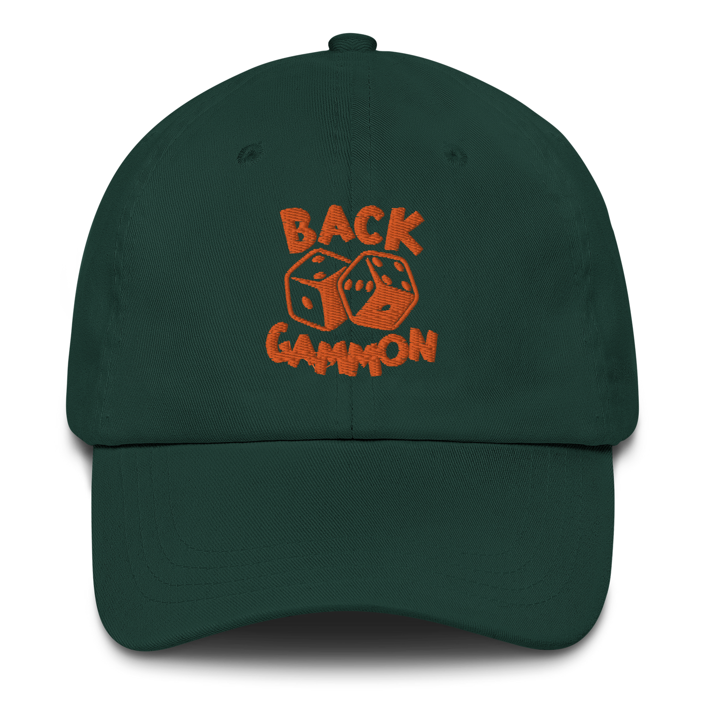 Backgammon Dad Hat (orange embroidery)