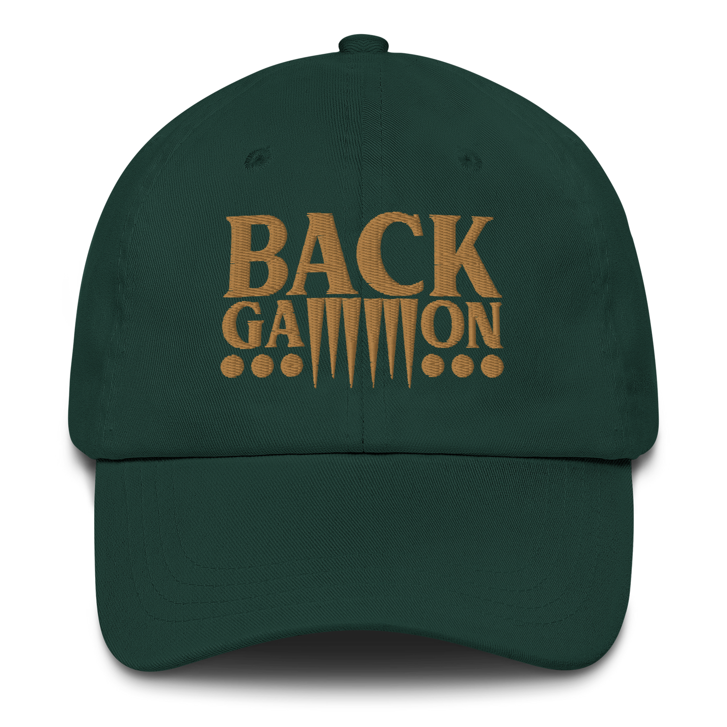 Backgammon Dad Hat (gold embroidery)