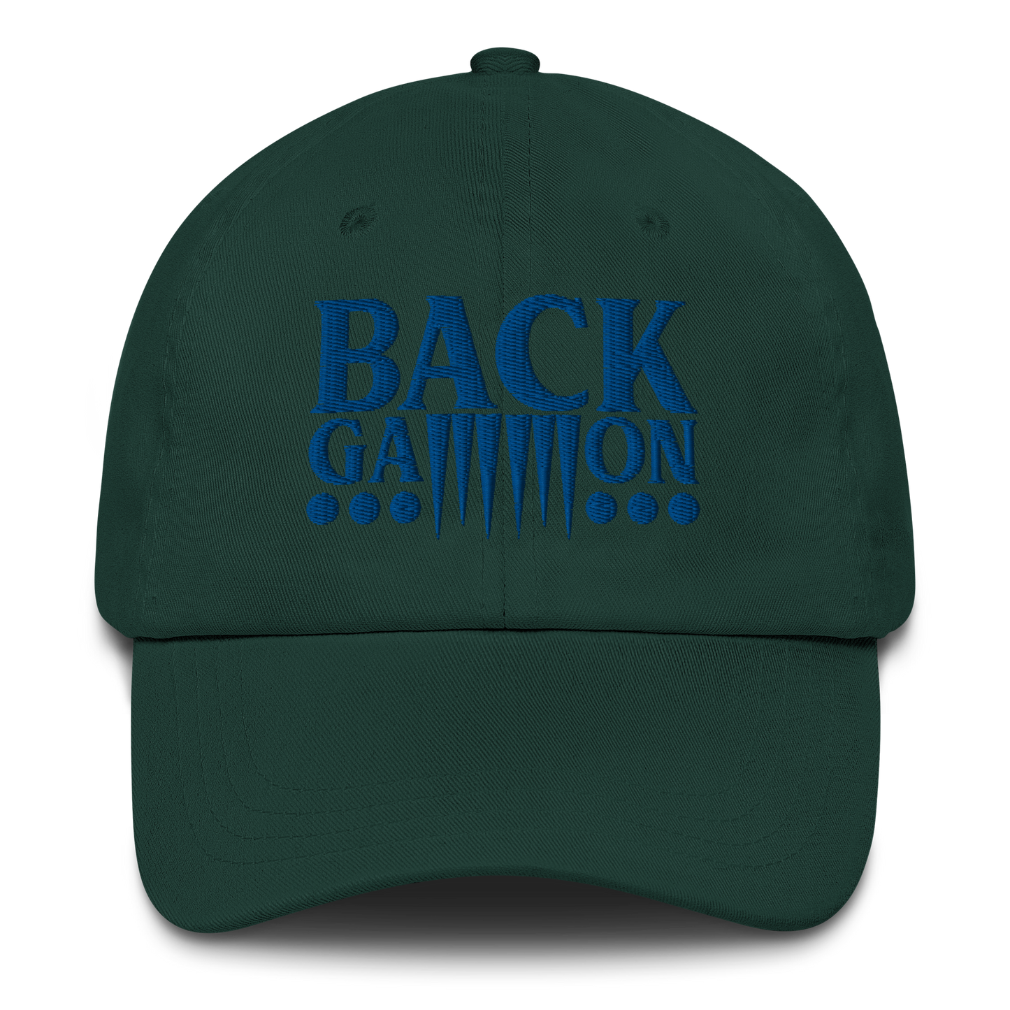 Backgammon Dad Hat (blue embroidery)