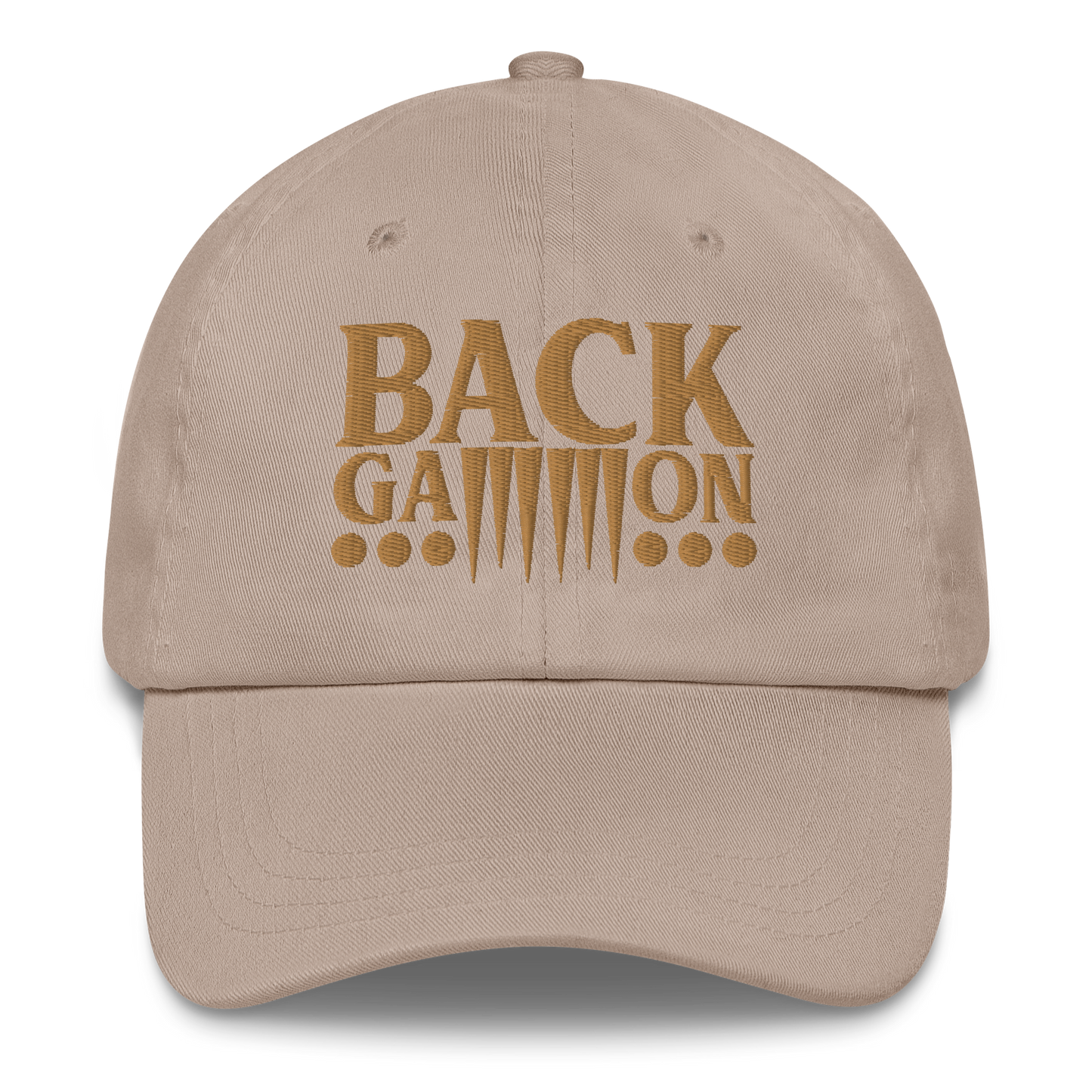 Backgammon Dad Hat (gold embroidery)