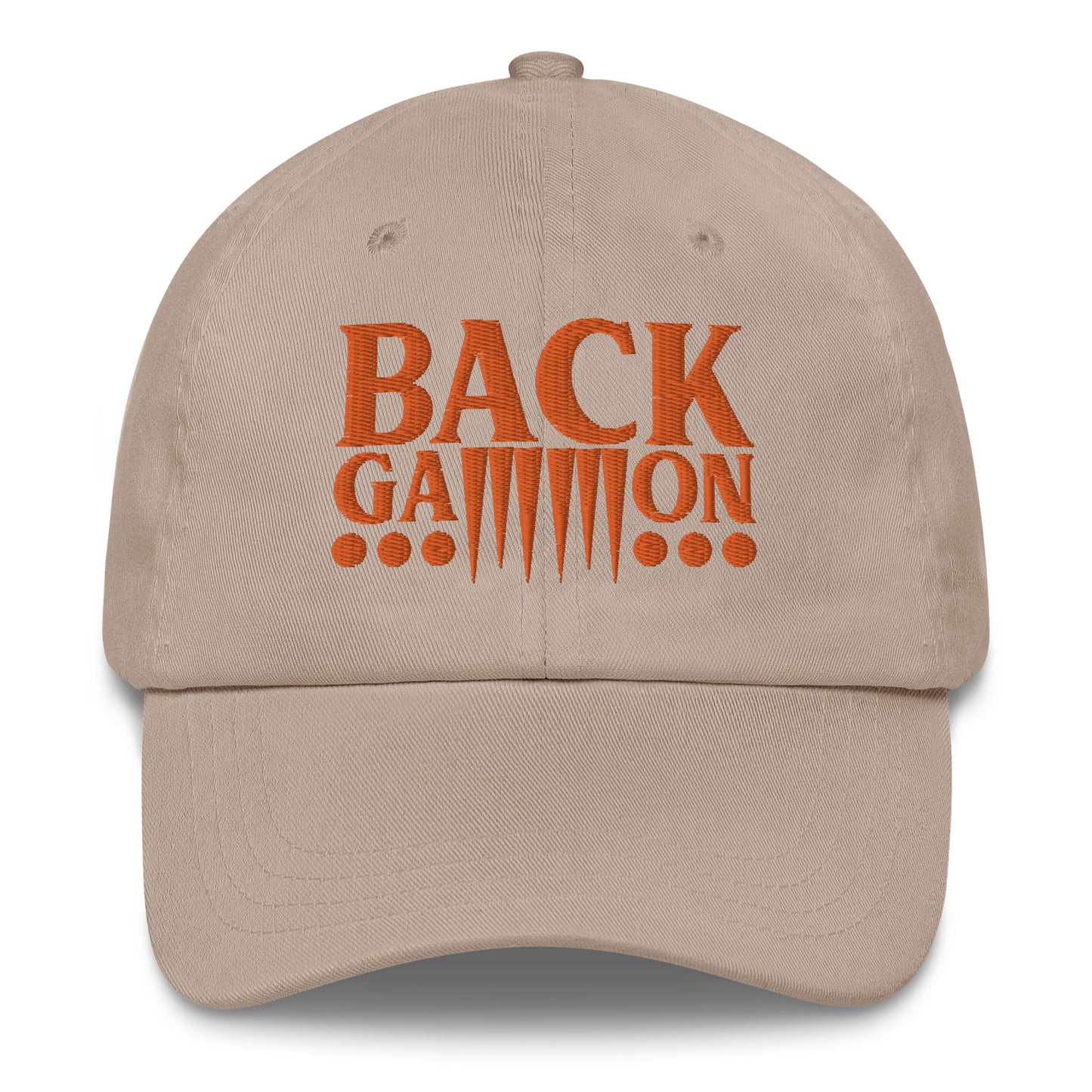 Backgammon Dad Hat (orange embroidery)