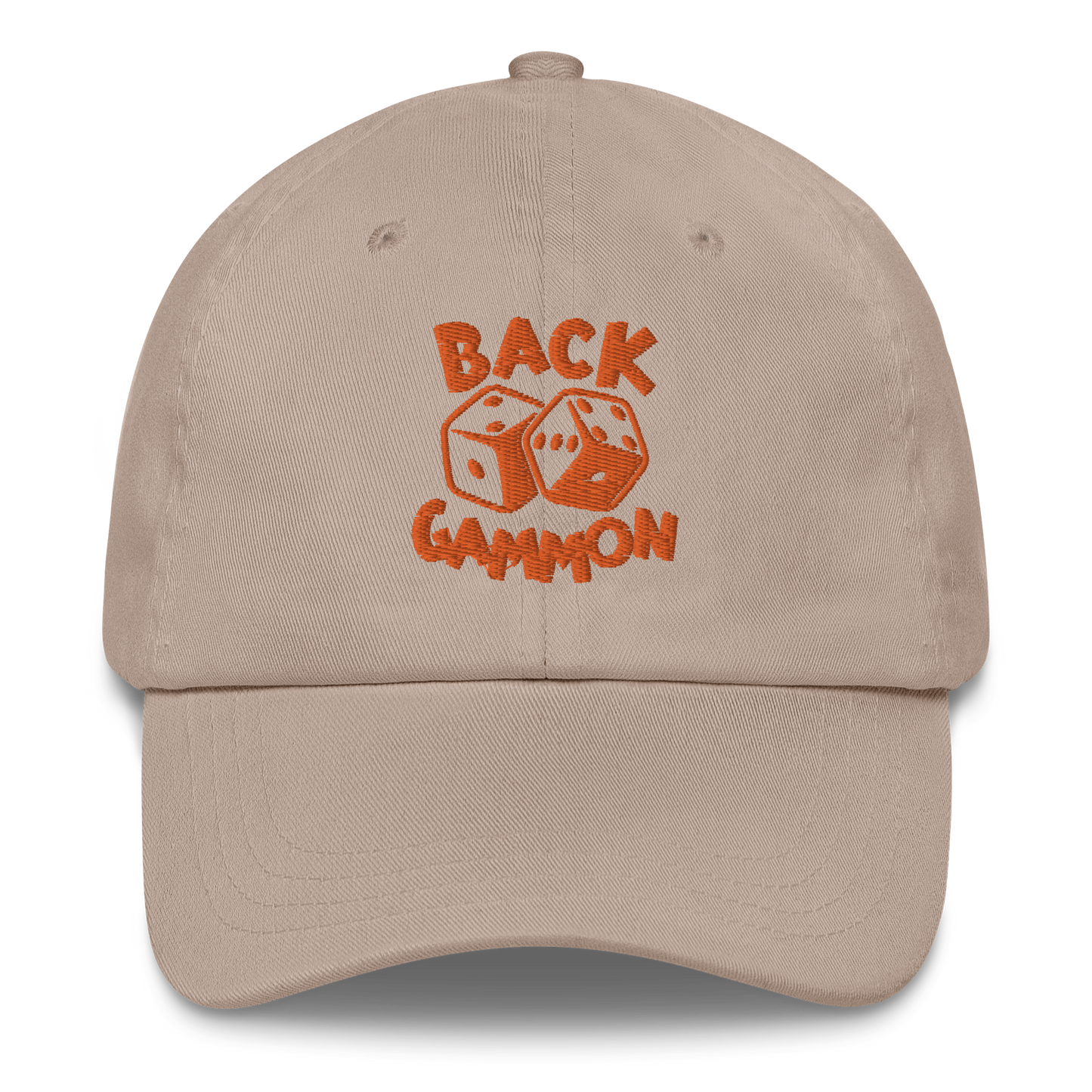 Backgammon Dad Hat (orange embroidery)