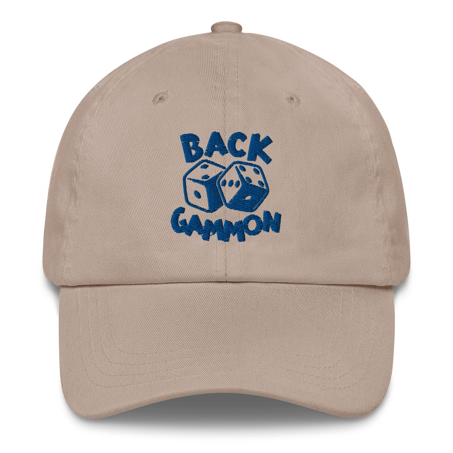 Backgammon Dad Hat (blue embroidery)