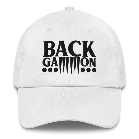 Backgammon Dad Hat (black embroidery)