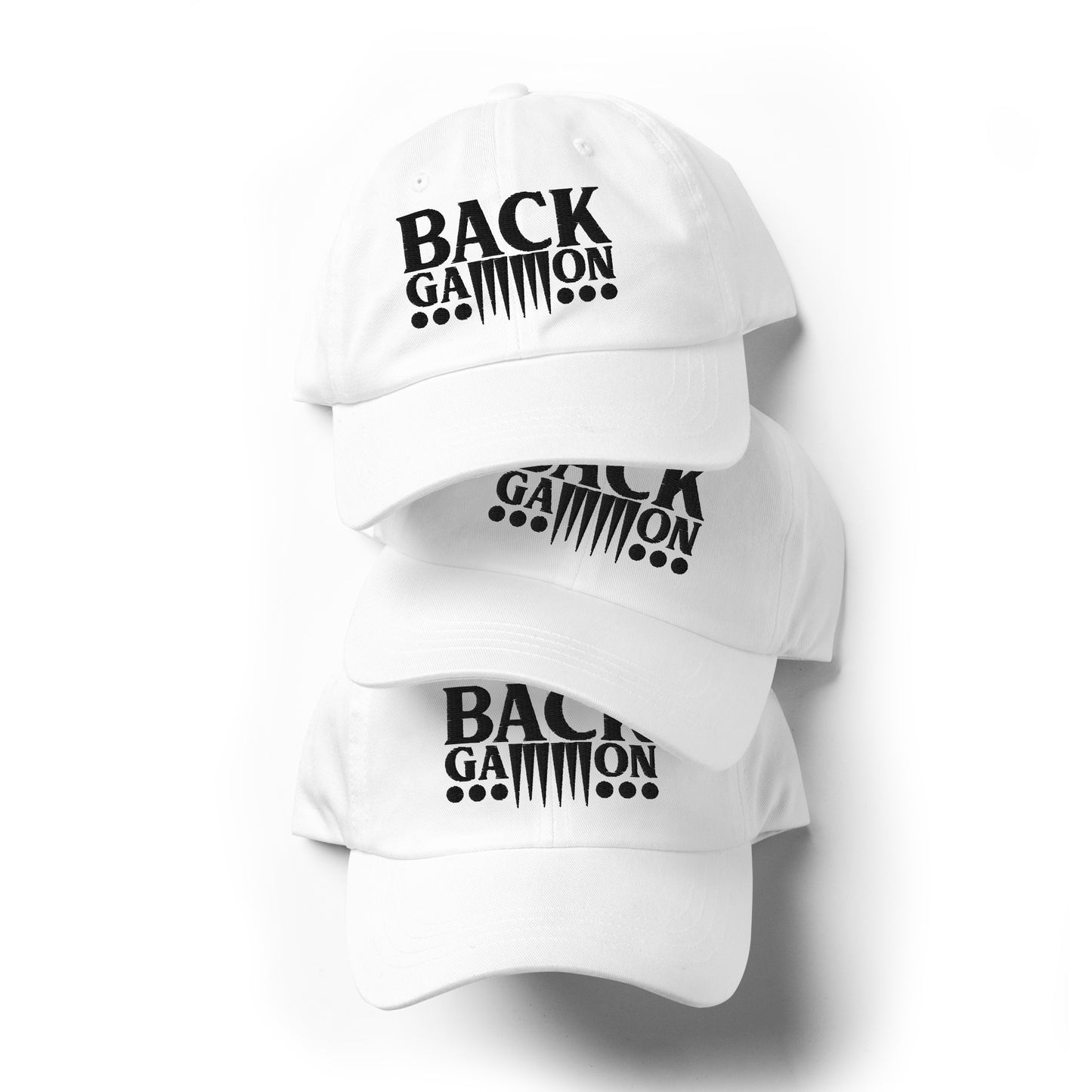 Backgammon Dad Hat (black embroidery)