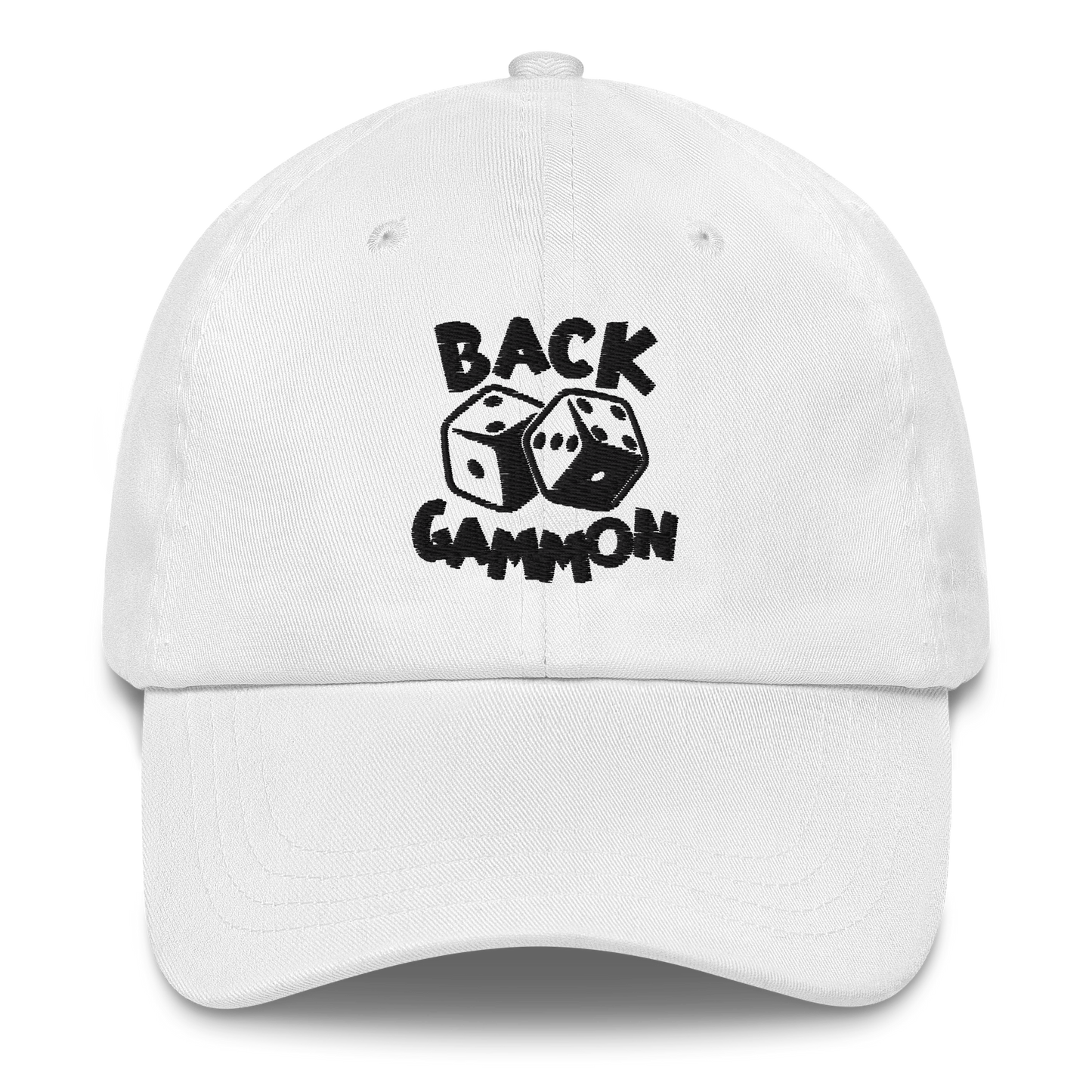 Backgammon Dad Hat (black embroidery)