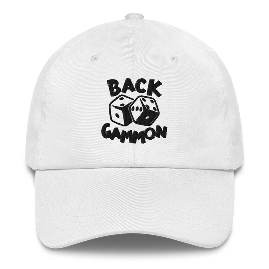 Backgammon Dad Hat (black embroidery)