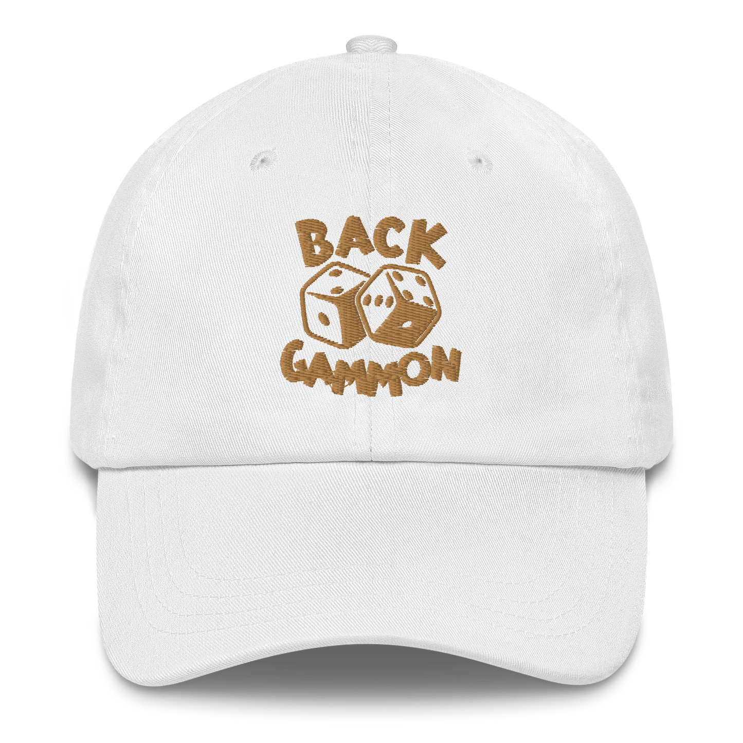 Backgammon Dad Hat (gold embroidery)