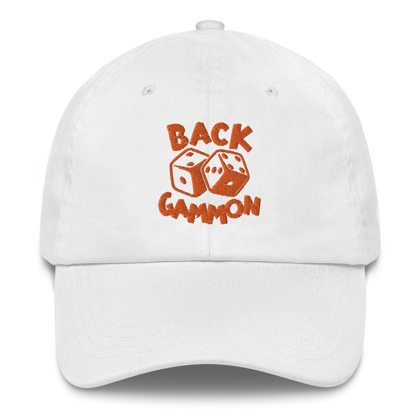 Backgammon Dad Hat (orange embroidery)