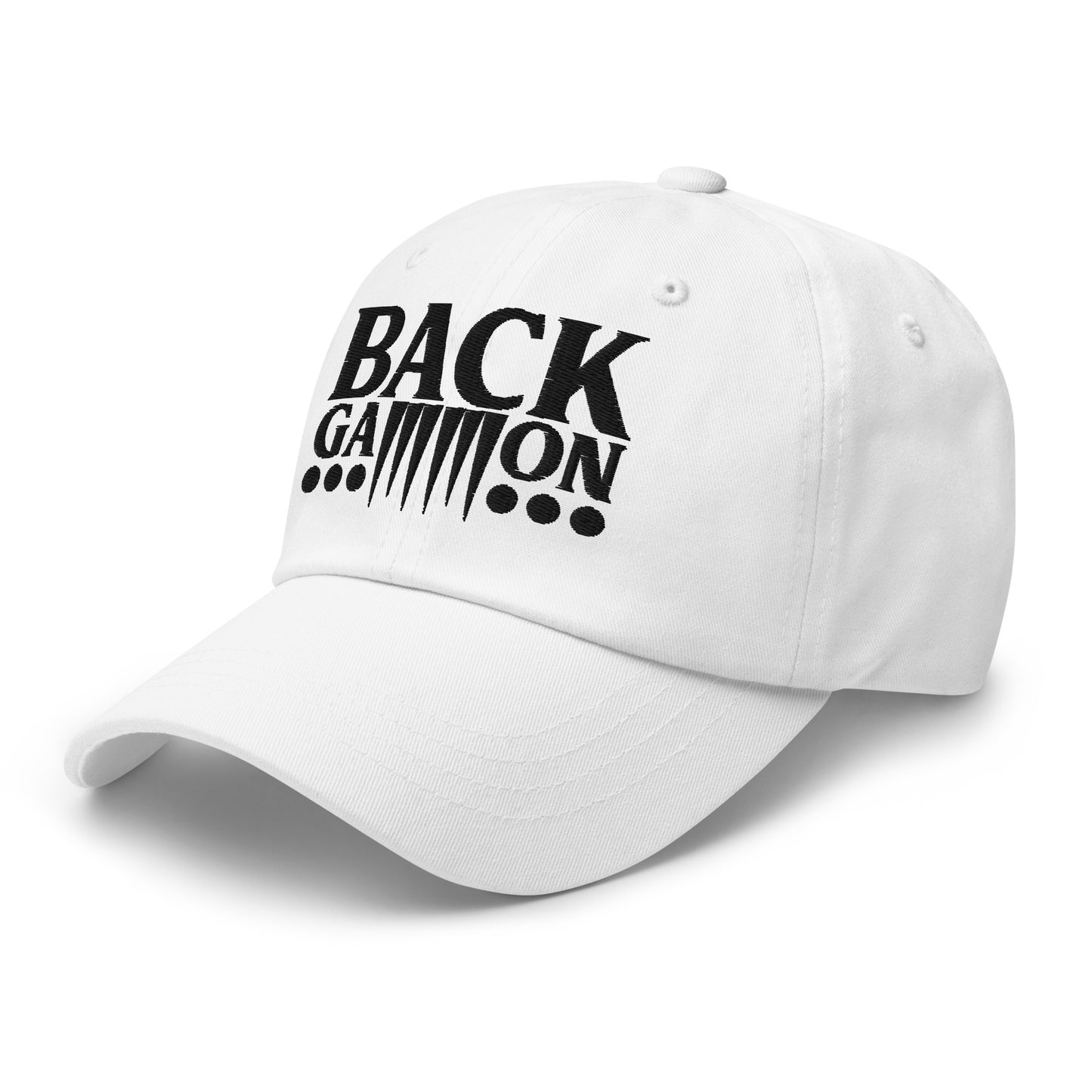 Backgammon Dad Hat (black embroidery)