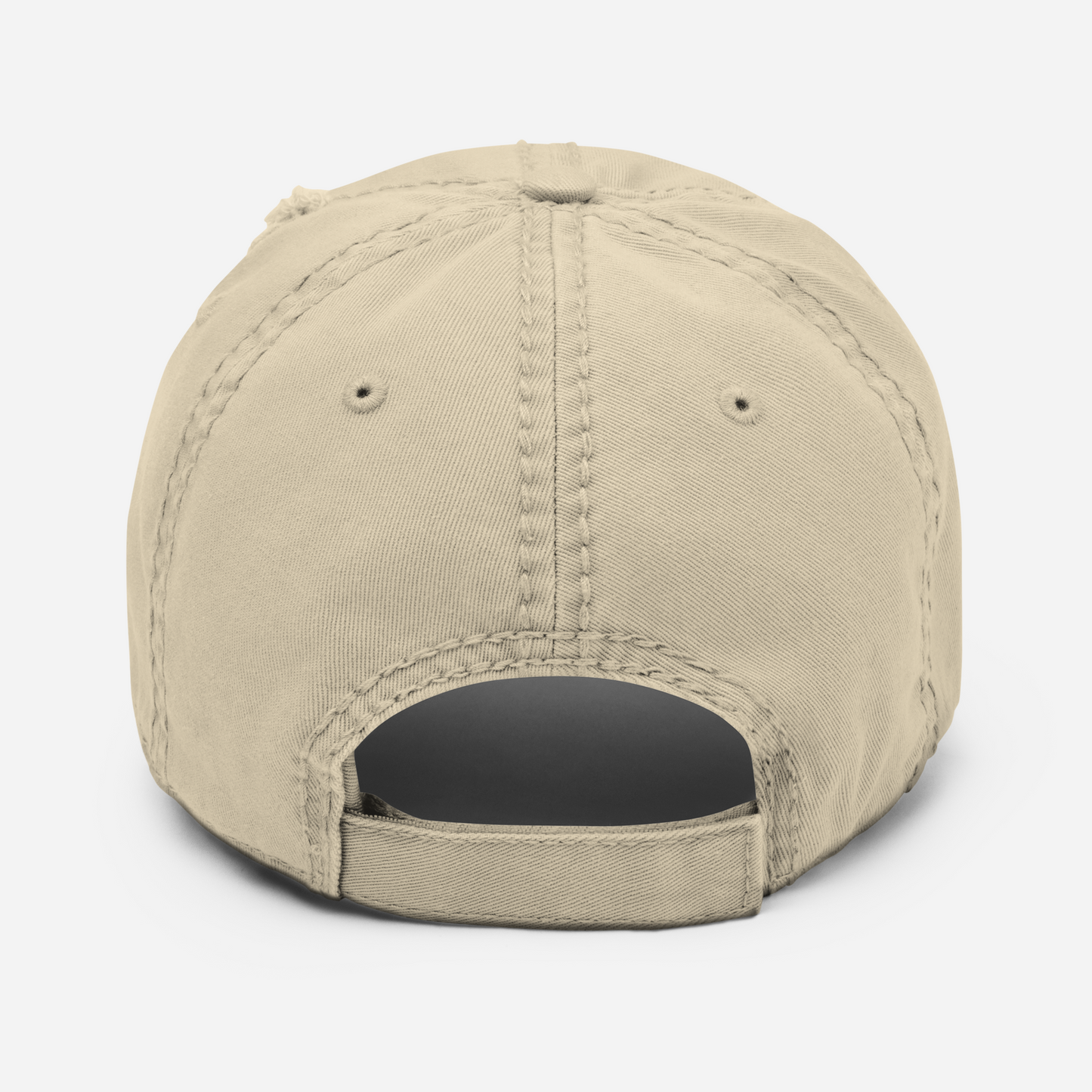 'CASUAL PLAYER' Distressed Dad Hat (black embroidery