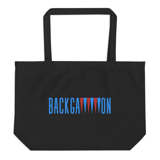 Backgammon Large Organic Tote Bag