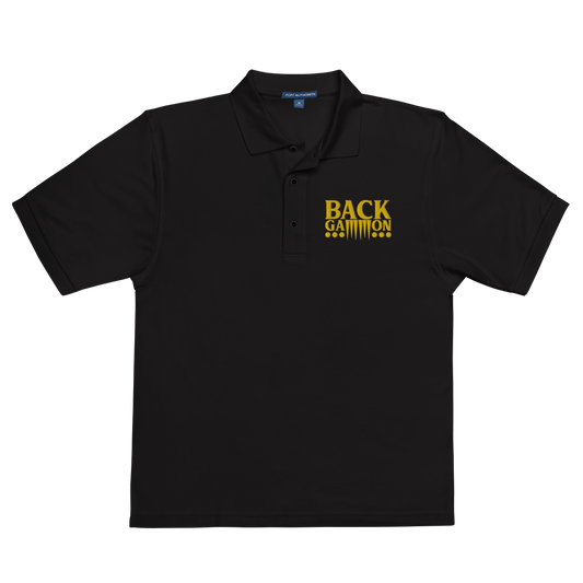 Backgammon Premium Polo (yellow embroidery)