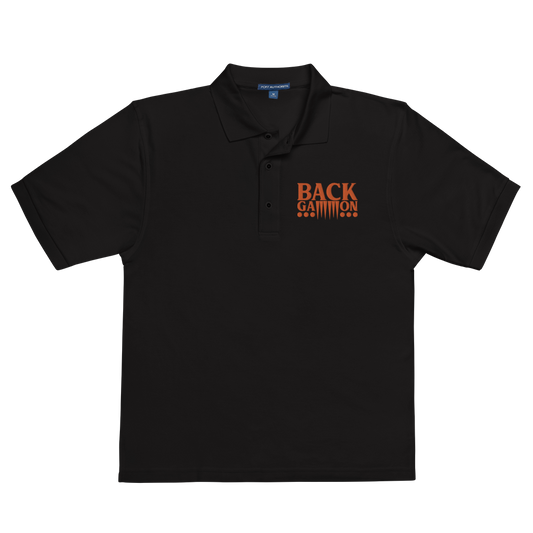 Backgammon Premium Polo (orange embroidery)