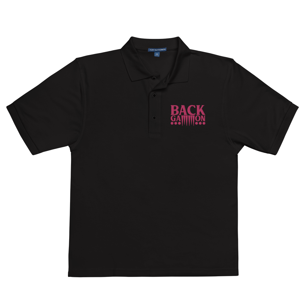 Backgammon Premium Polo (pink embroidery)