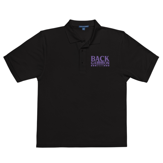 Backgammon Premium Polo (purple embroidery)