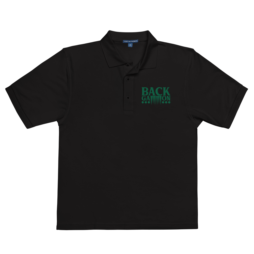 Backgammon Premium Polo (green embroidery)