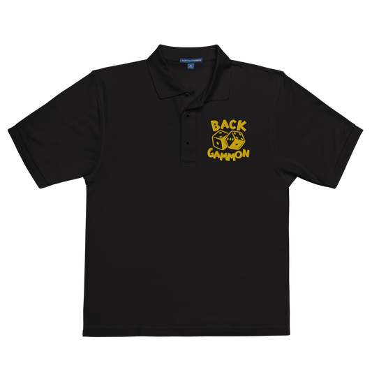 Backgammon Premium Polo (yellow embroidery)