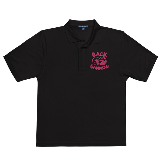 Backgammon Premium Polo (pink embroidery)