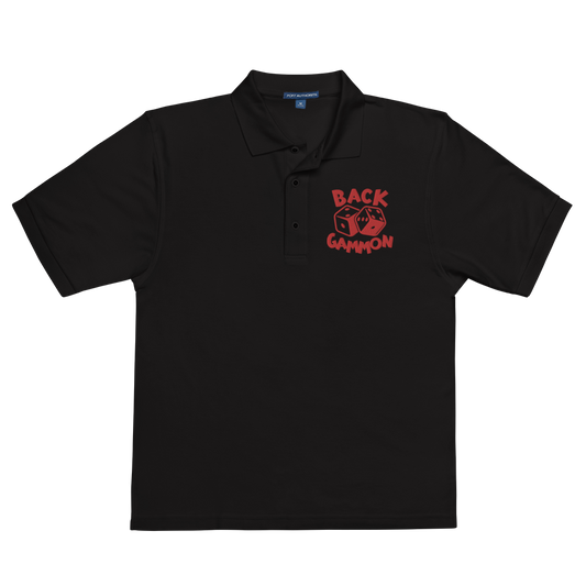 Backgammon Premium Polo (red embroidery)