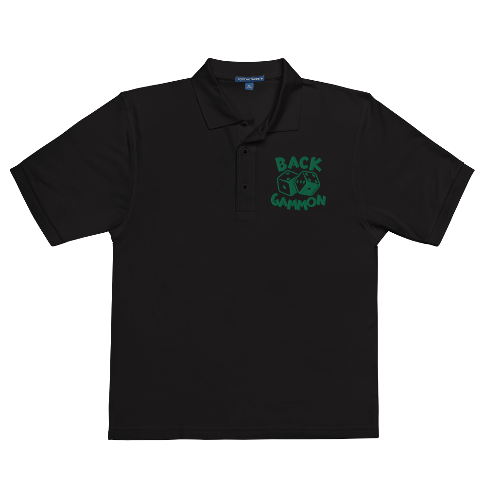 Backgammon Premium Polo (green embroidery)