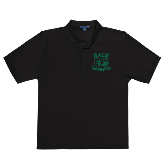 Backgammon Premium Polo (green embroidery)