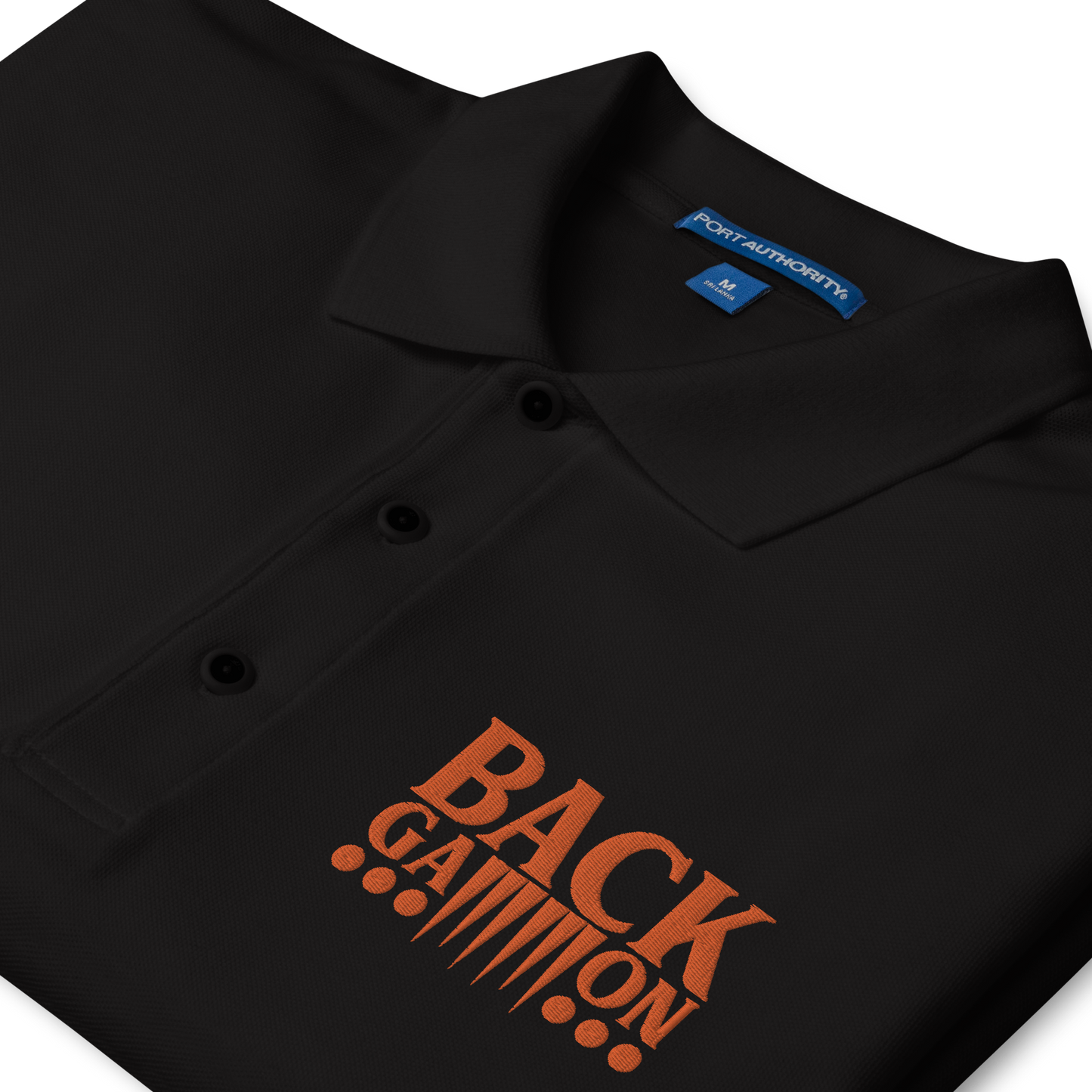 Backgammon Premium Polo (orange embroidery)