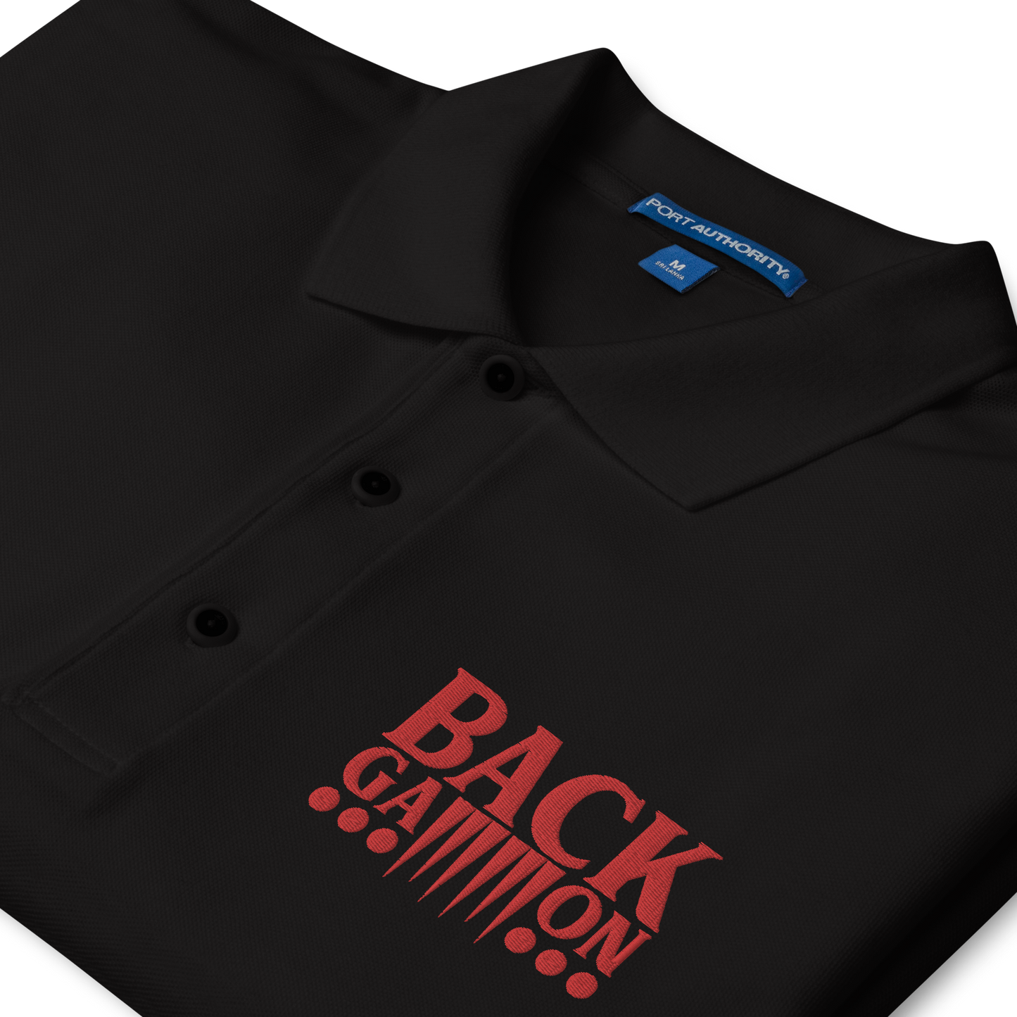 Backgammon Premium Polo (red embroidery)