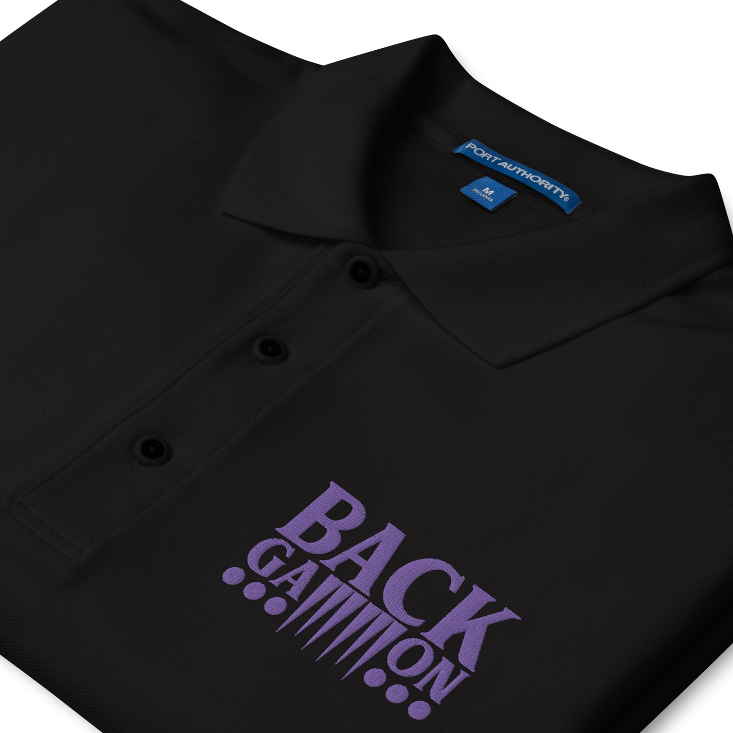 Backgammon Premium Polo (purple embroidery)