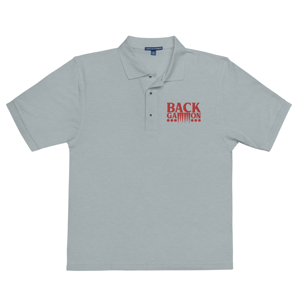 Backgammon Premium Polo (red embroidery)