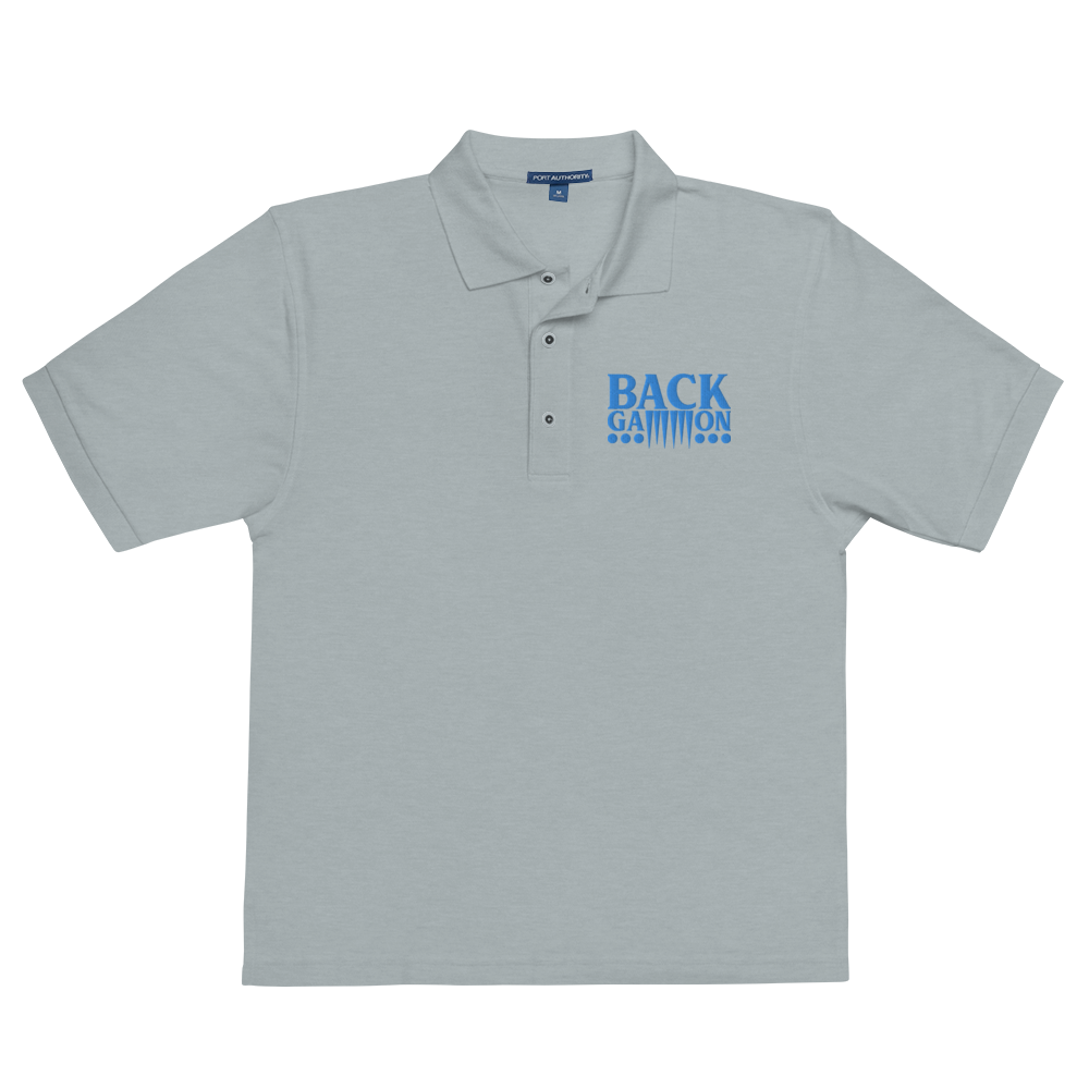 Backgammon Premium Polo (aqua embroidery)