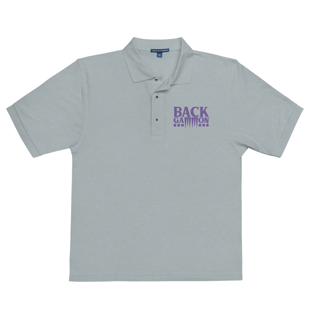 Backgammon Premium Polo (purple embroidery)