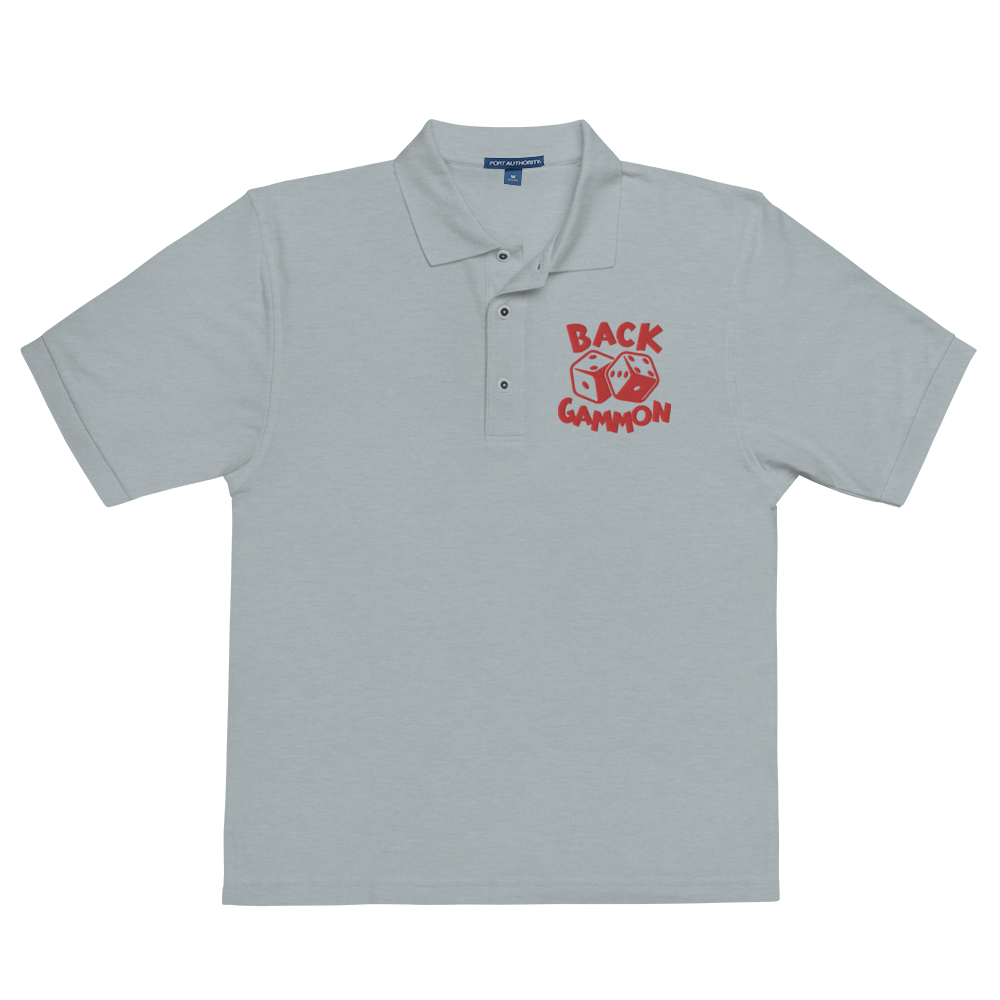 Backgammon Premium Polo (red embroidery)